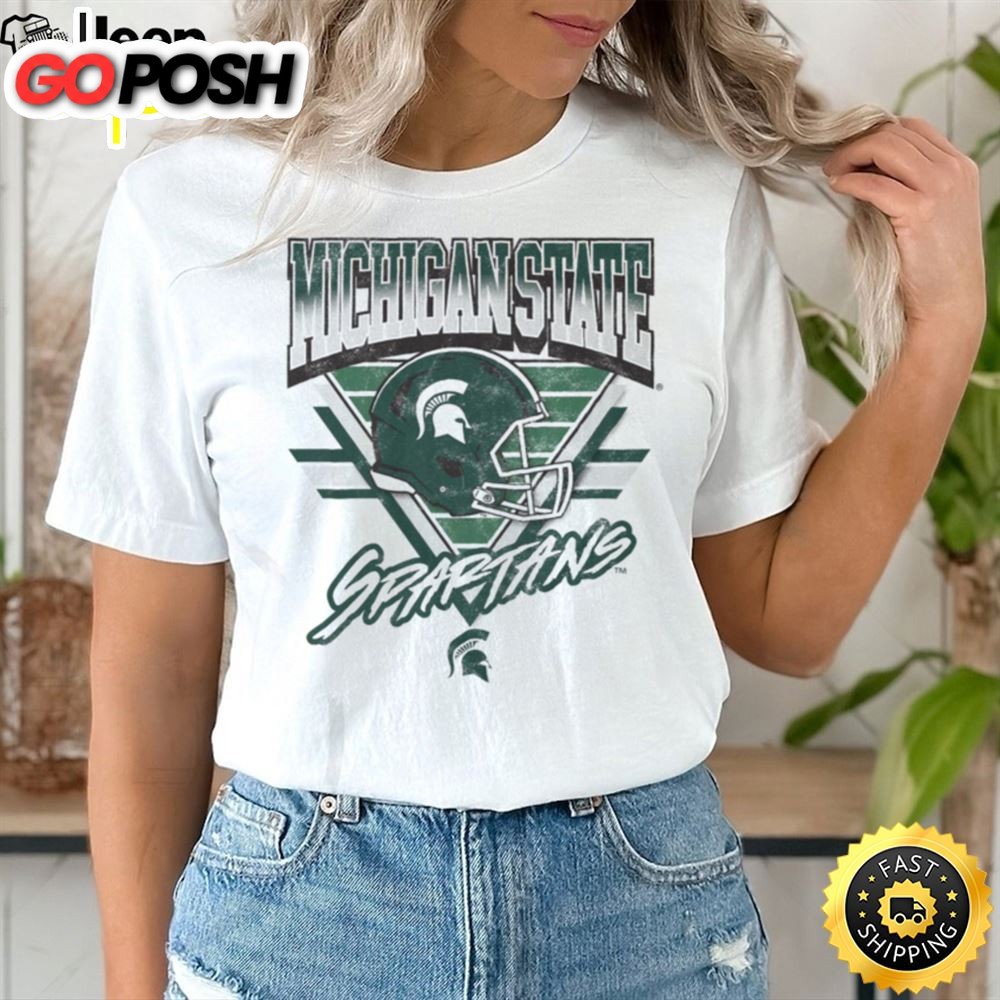 Michigan State Spartans Triangle Vintage T Shirt