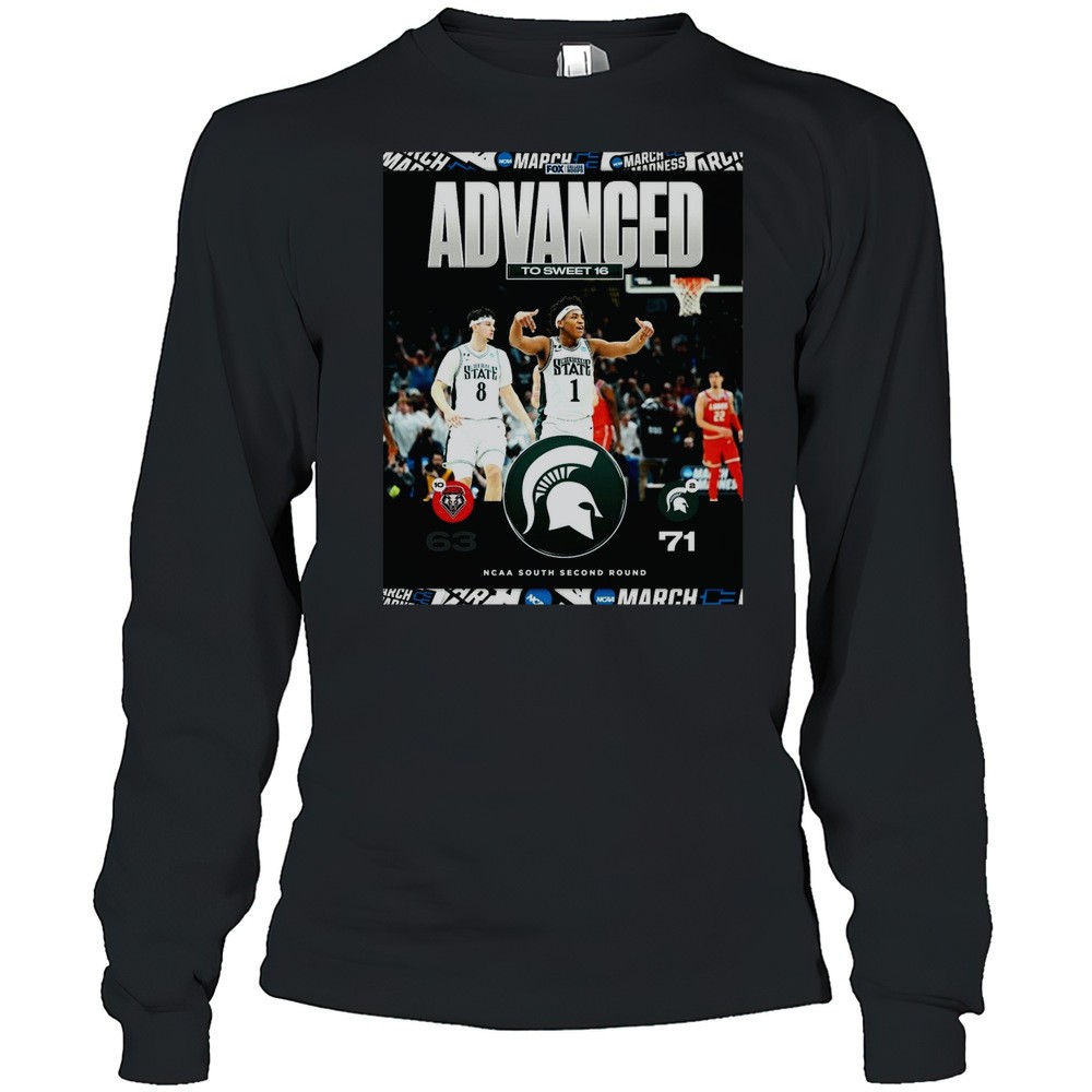 michigan-state-spartans-vs-new-mexico-lobos-final-score-71-63-advances-to-the-sw-bnrj66s7 Michigan State Spartans Vs New Mexico Lobos Final Score 71 63 Advances To The Sweet 16 NCAA South Second Round T-shirt