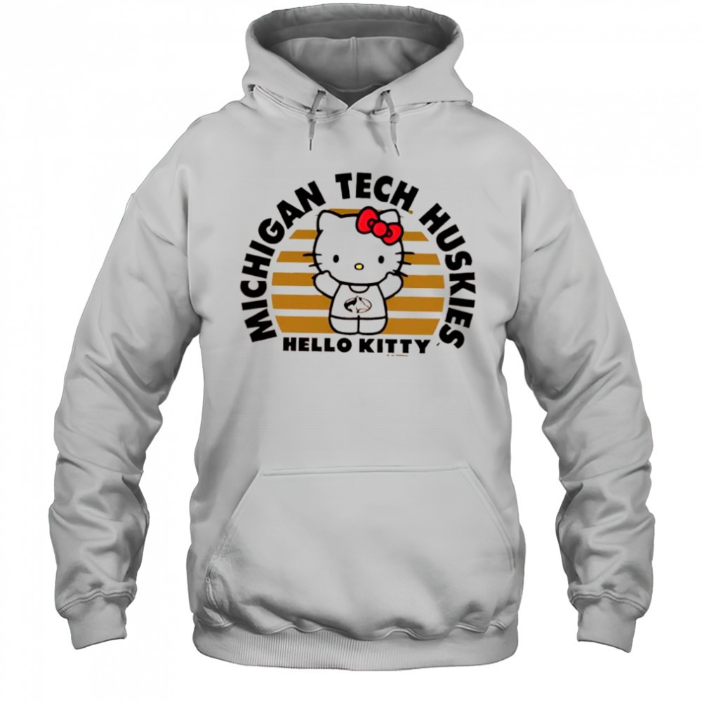Michigan Tech Hello Kitty collab logo shirt