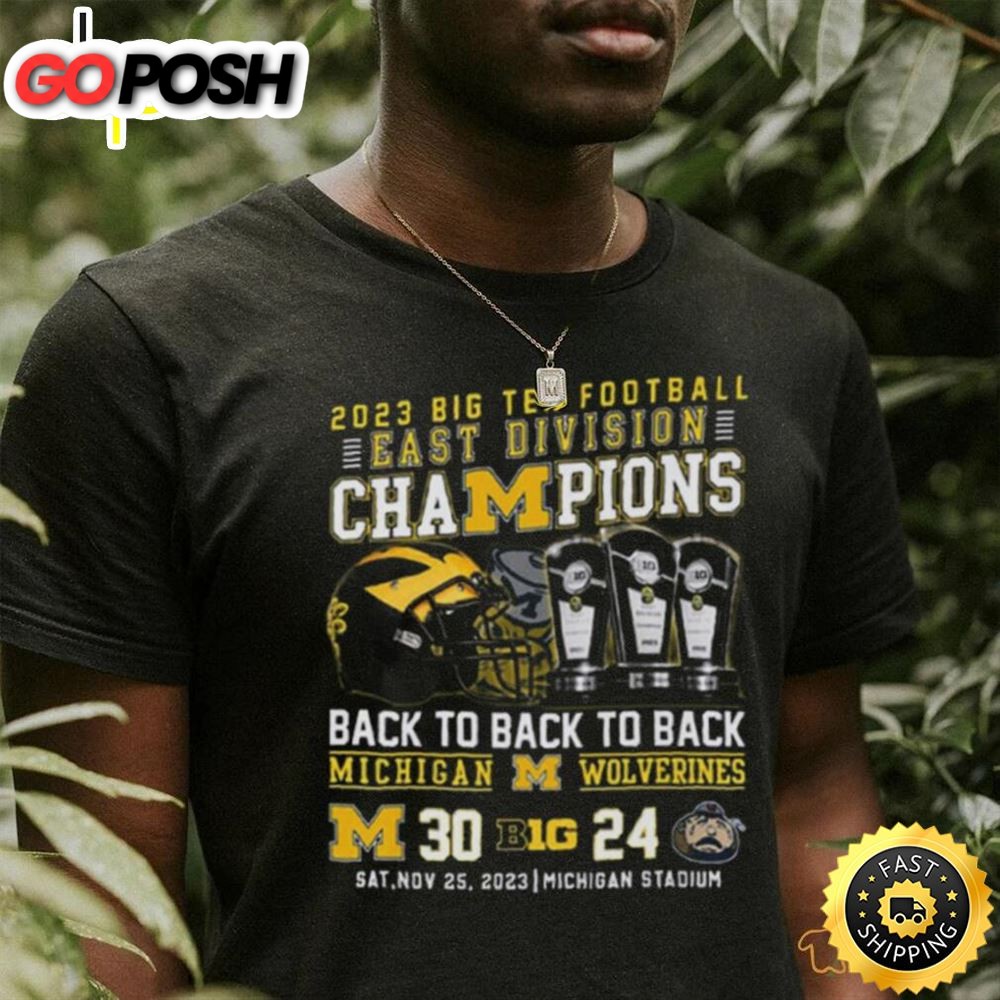 Michigan Wolverines 2025 Big Ten Football Champions T Shirt