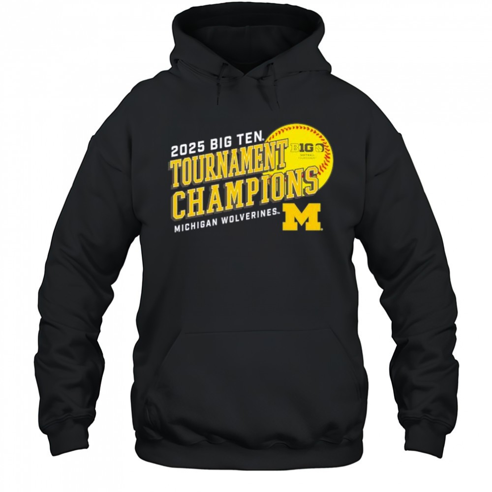 Michigan Wolverines 2025 Big Ten Softball Conference Tournament Champions t-shirt