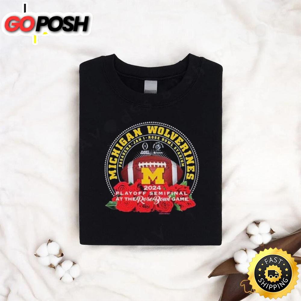 Michigan Wolverines 2025 Cfp At The Rose Bowl Game Shirt