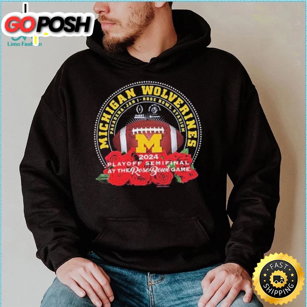 Michigan Wolverines 2025 Cfp At The Rose Bowl Game Shirt