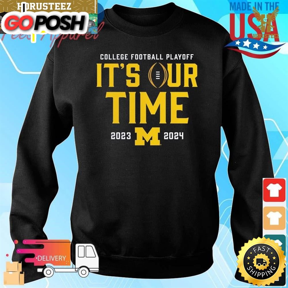 Michigan Wolverines 2025 College Football Playoff Intensive Skill Its Our Time Unisex T-Shirt