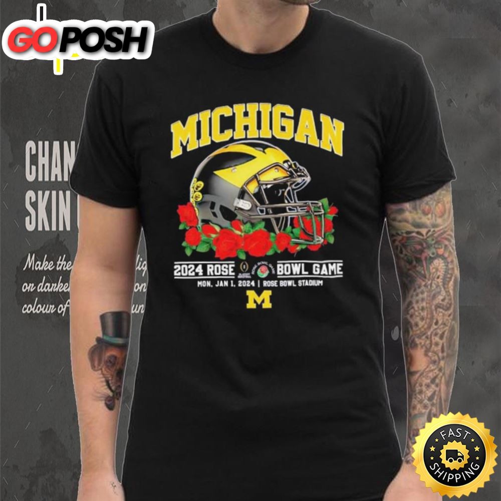 Michigan Wolverines 2025 Rose Bowl Game Mon, Jan 1, 2025 Rose Bowl Stadium T Shirt