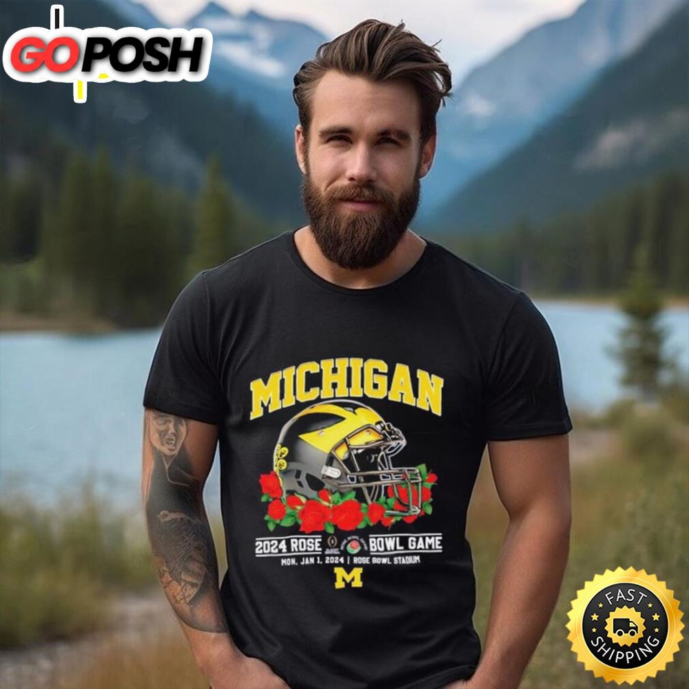 Michigan Wolverines 2025 Rose Bowl Game Mon, Jan 1, 2025 Rose Bowl Stadium T Shirt