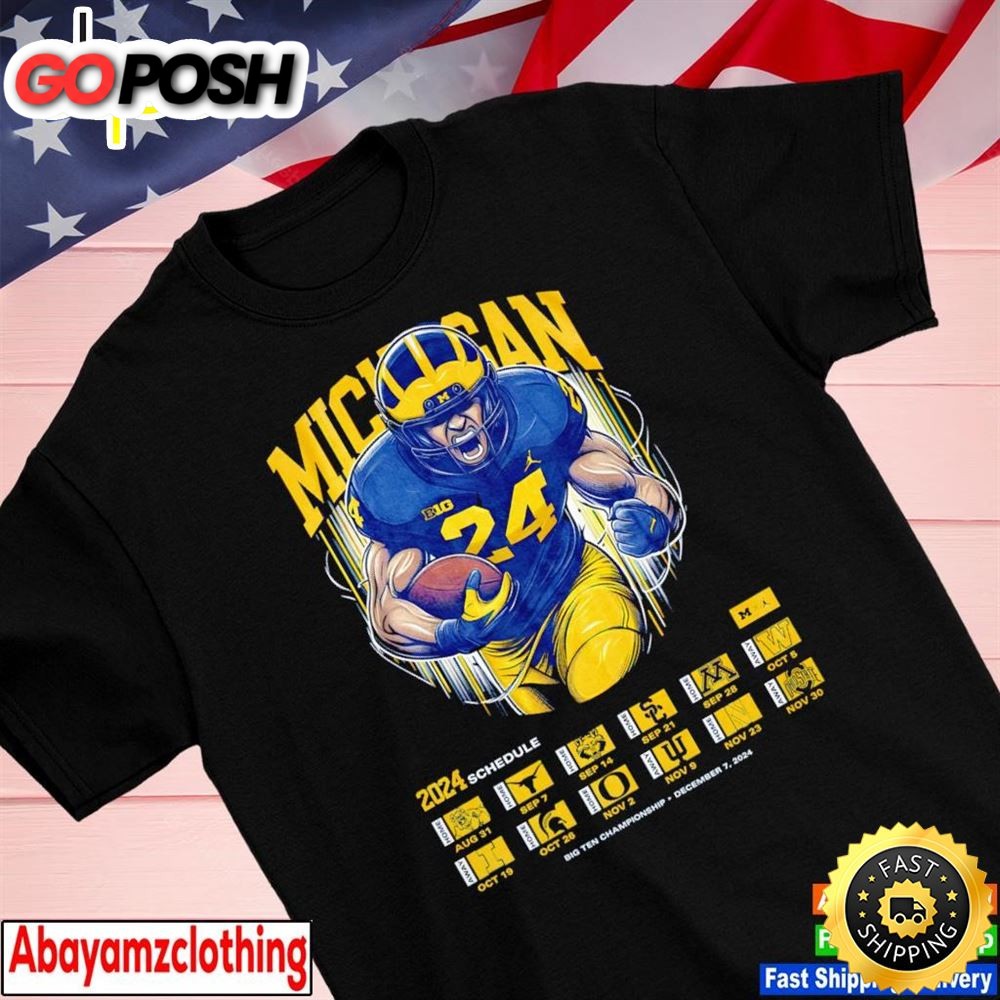 Michigan-Wolverines-2025-Schedule-Big-Ten-Championship-Shirt-Shirt