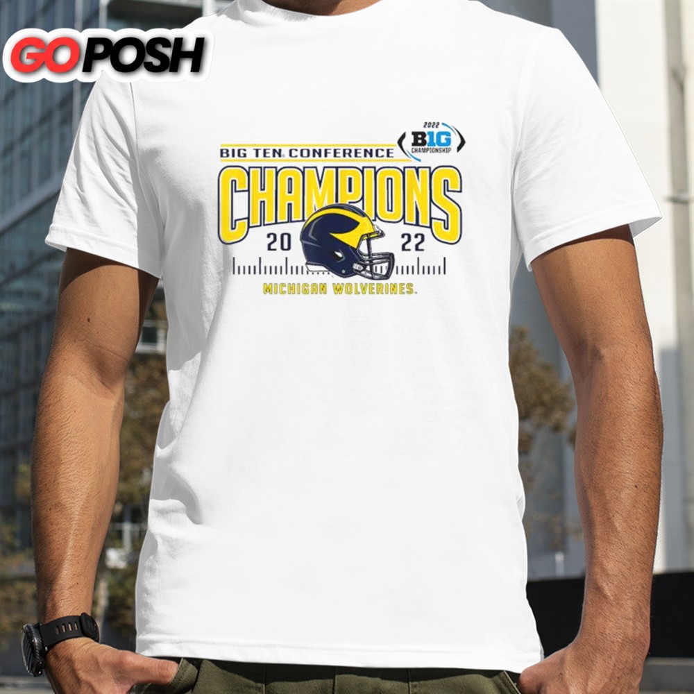 Michigan Wolverines Big Ten Champs 2025 Football Helmet T-shirt