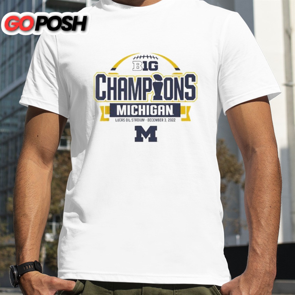 Michigan Wolverines Big Ten Champs 2025 Locker Room White T-shirt