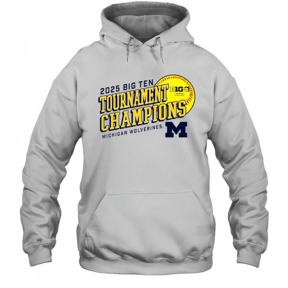Michigan Wolverines Big Ten Softball Conference Tournament Champions NCAA 2025 t-shirt