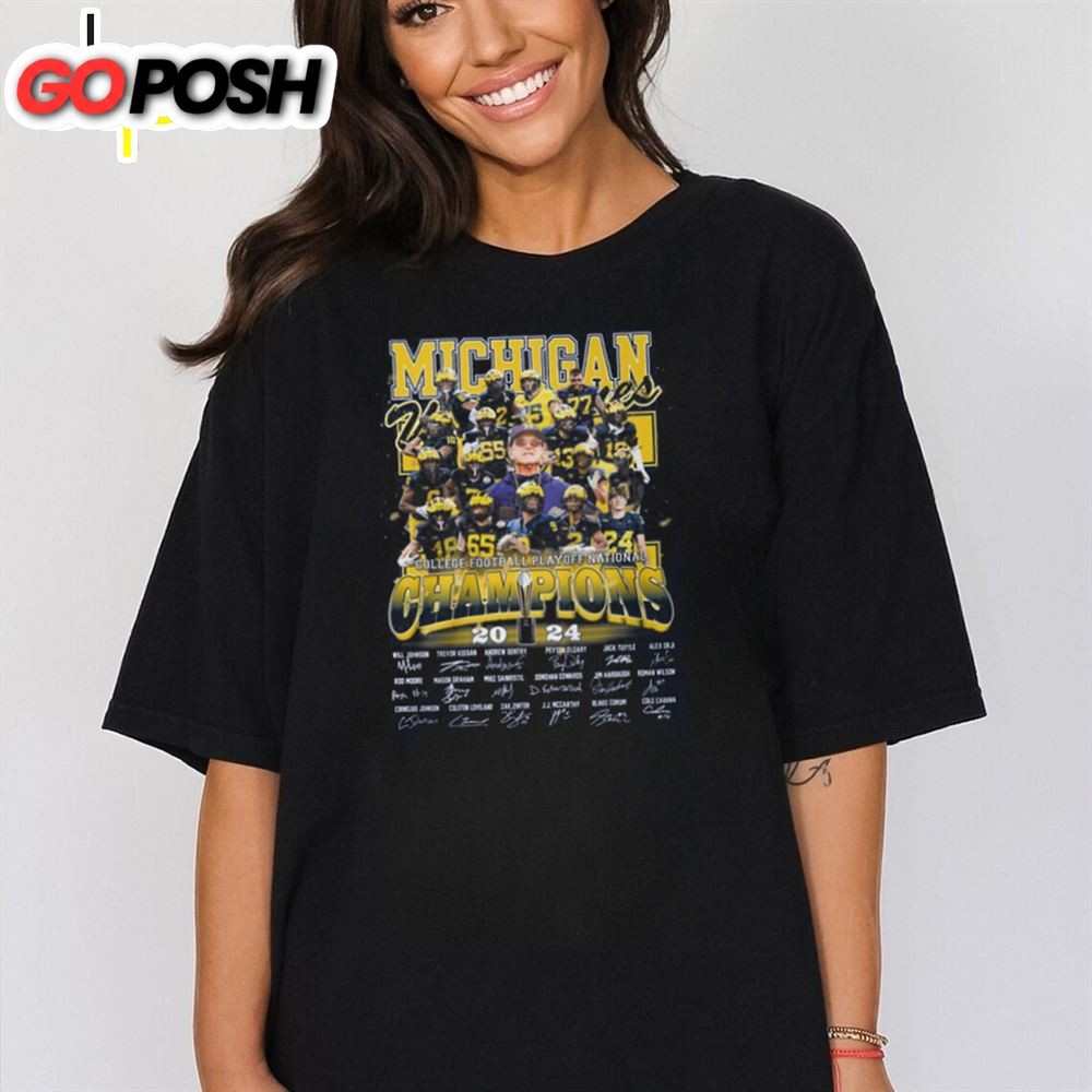 Michigan Wolverines College Football Playoff National Champions 2025 T Shirt