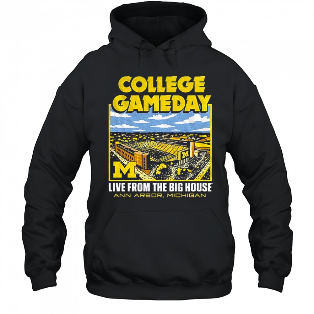 Michigan Wolverines College Gameday live from the big house Ann Arbor Michigan shirt