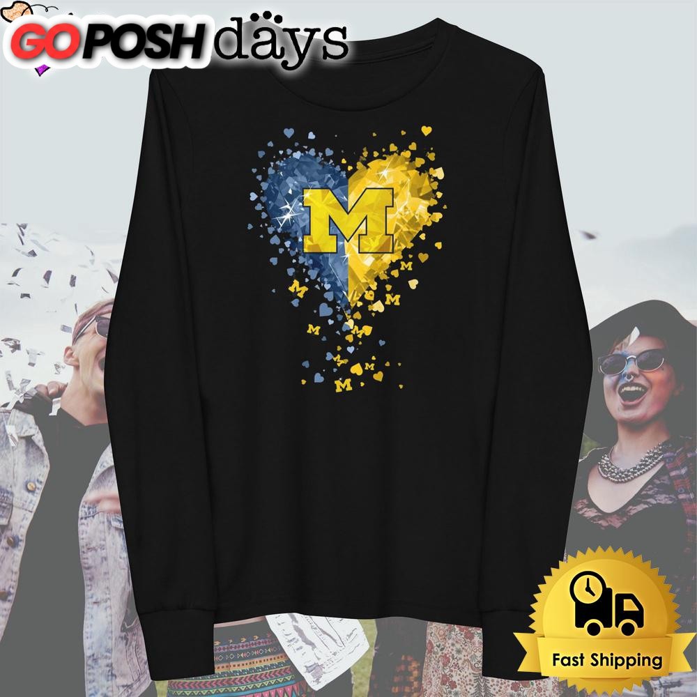 michigan-wolverines-crystal-heart-t-shirt-td4jcea5 Michigan Wolverines Crystal Heart T Shirt