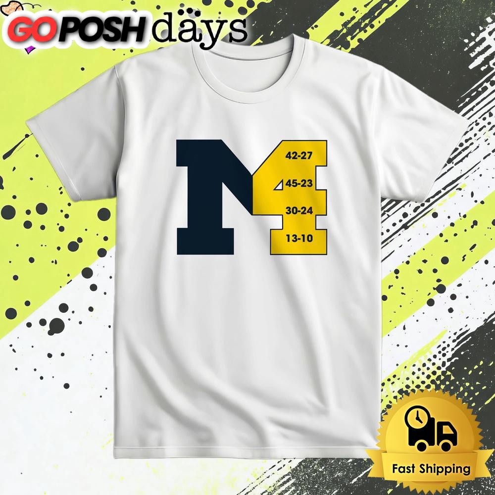 Michigan Wolverines Football 4th Straight Victory T Shirt
