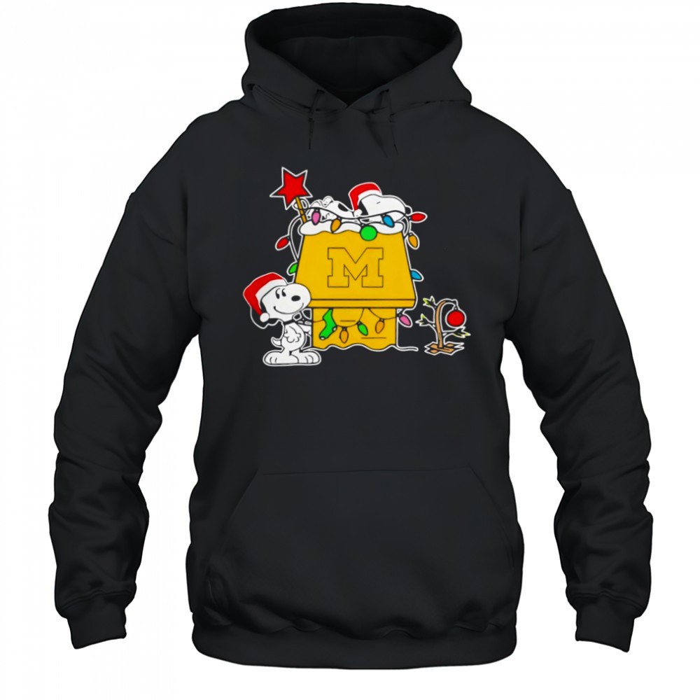 Michigan Wolverines Football Snoopy Christmas Holiday shirt