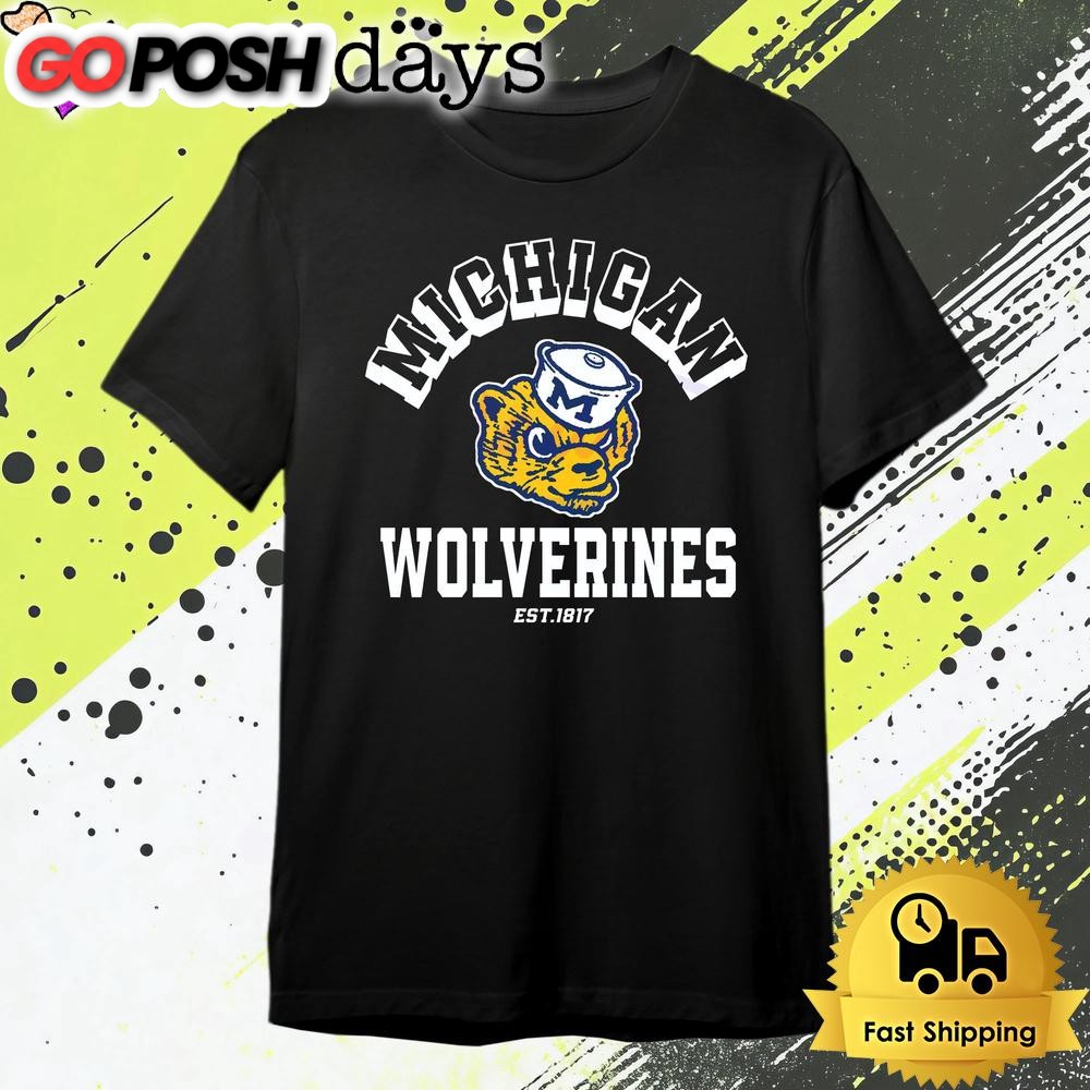 Michigan Wolverines Logo Mascot Est 1817 T Shirt