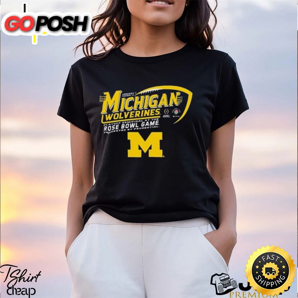 Michigan Wolverines Rose Bowl College Football Playoff 2025 Shirt