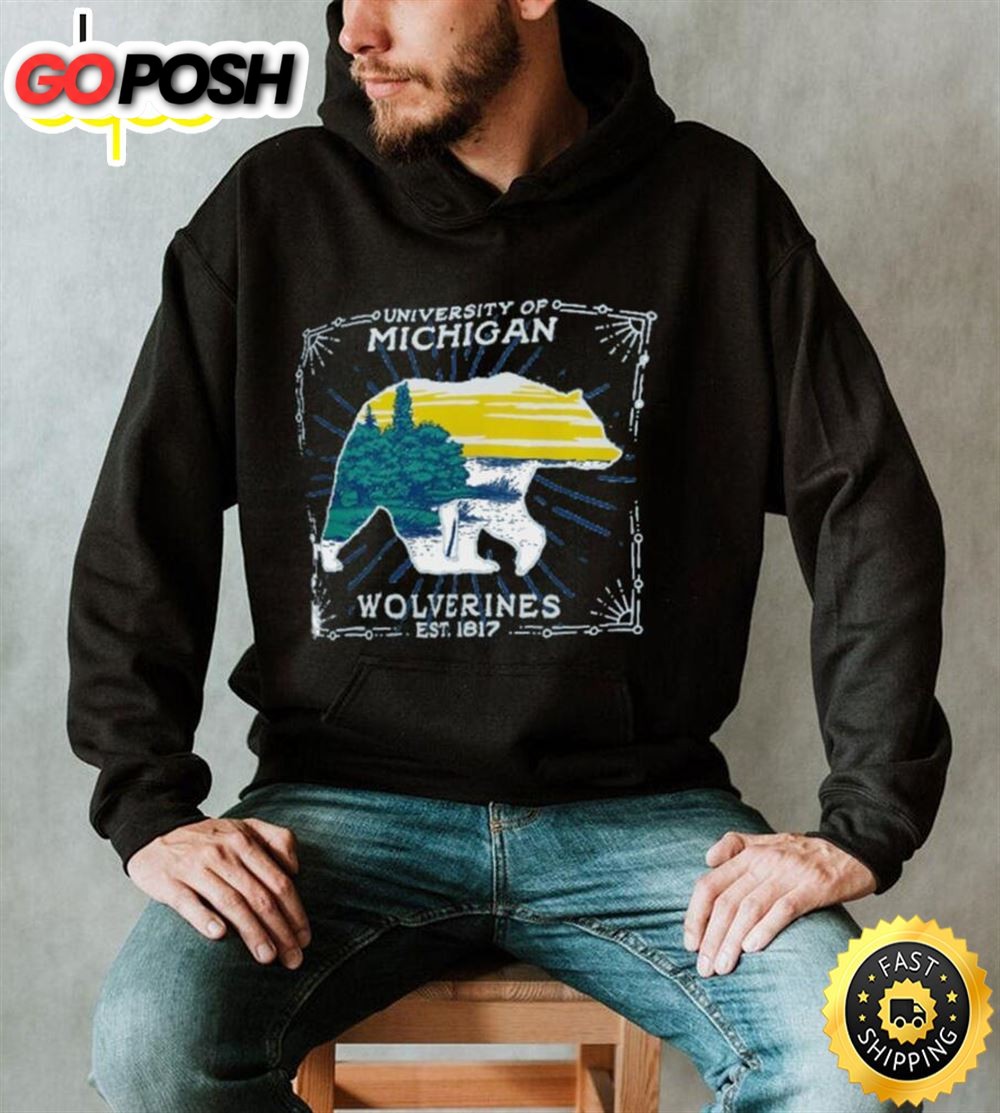 Michigan Wolverines State Scenery Comfort Colors T Shirt