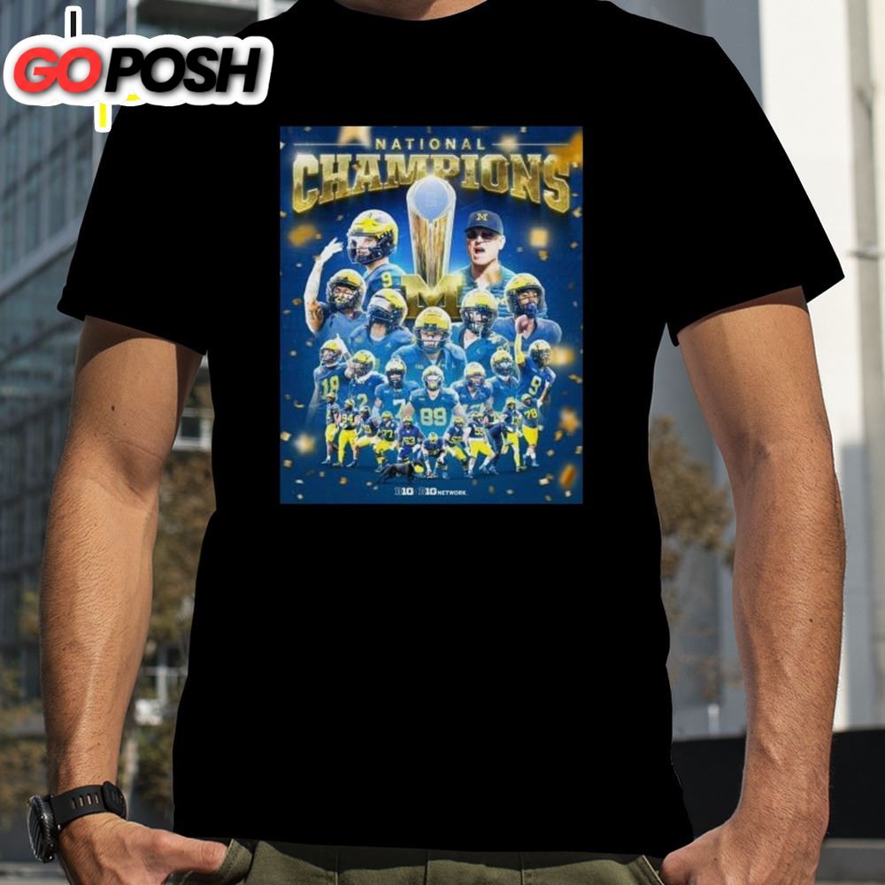 Michigan Wolverines Team Players National Champions 2025 Shirt