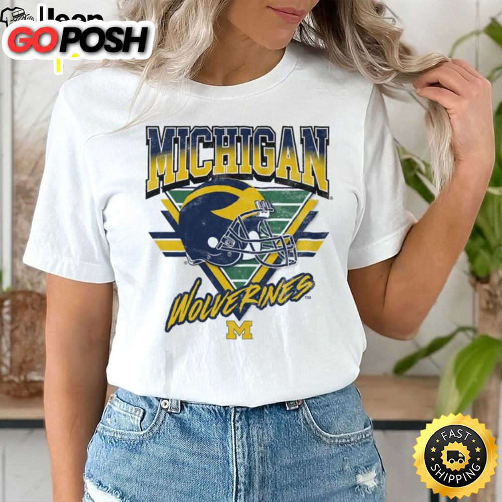 Michigan Wolverines Triangle Vintage T Shirt