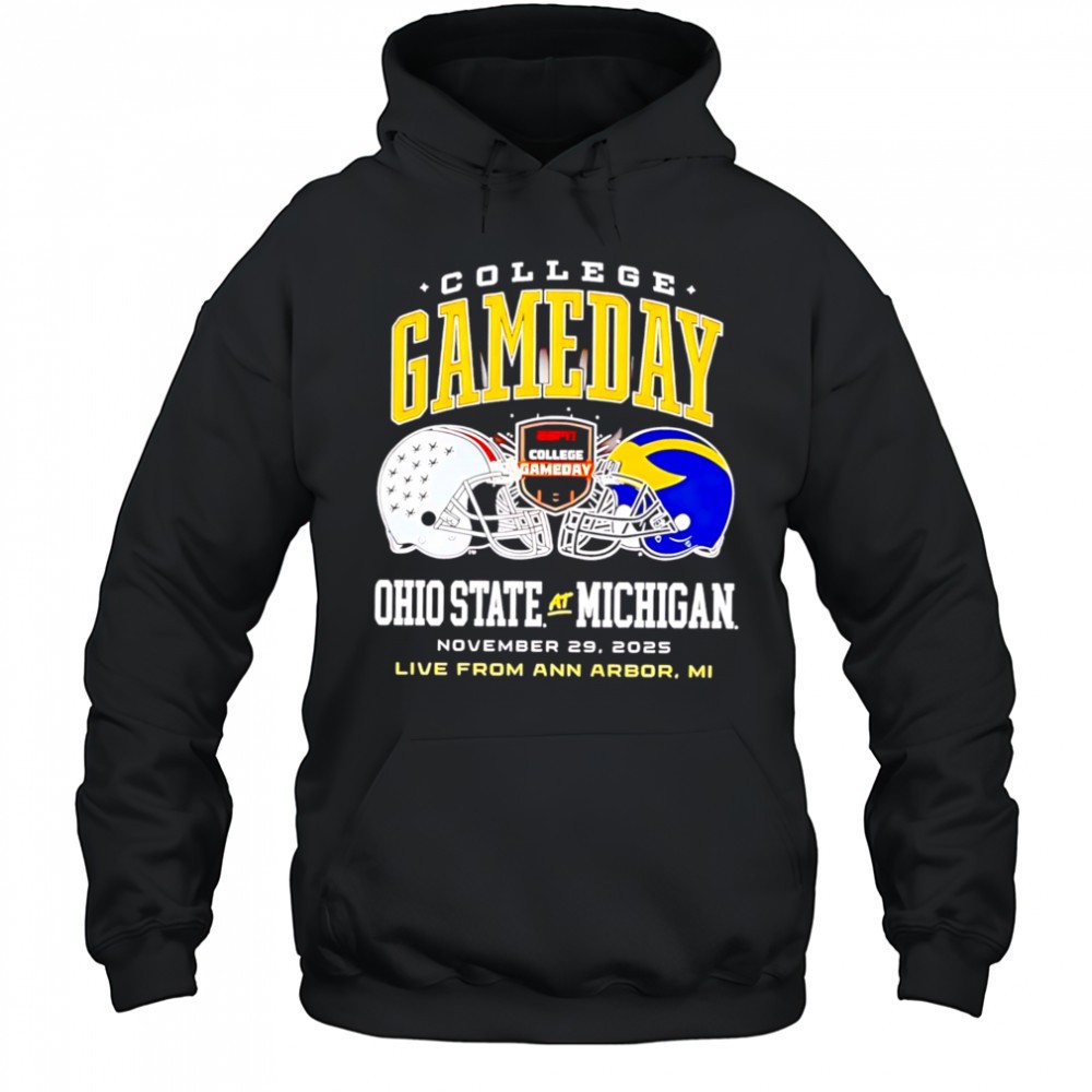 Michigan wolverines vs Ohio state buckeyes 2025 collage gameday shirt