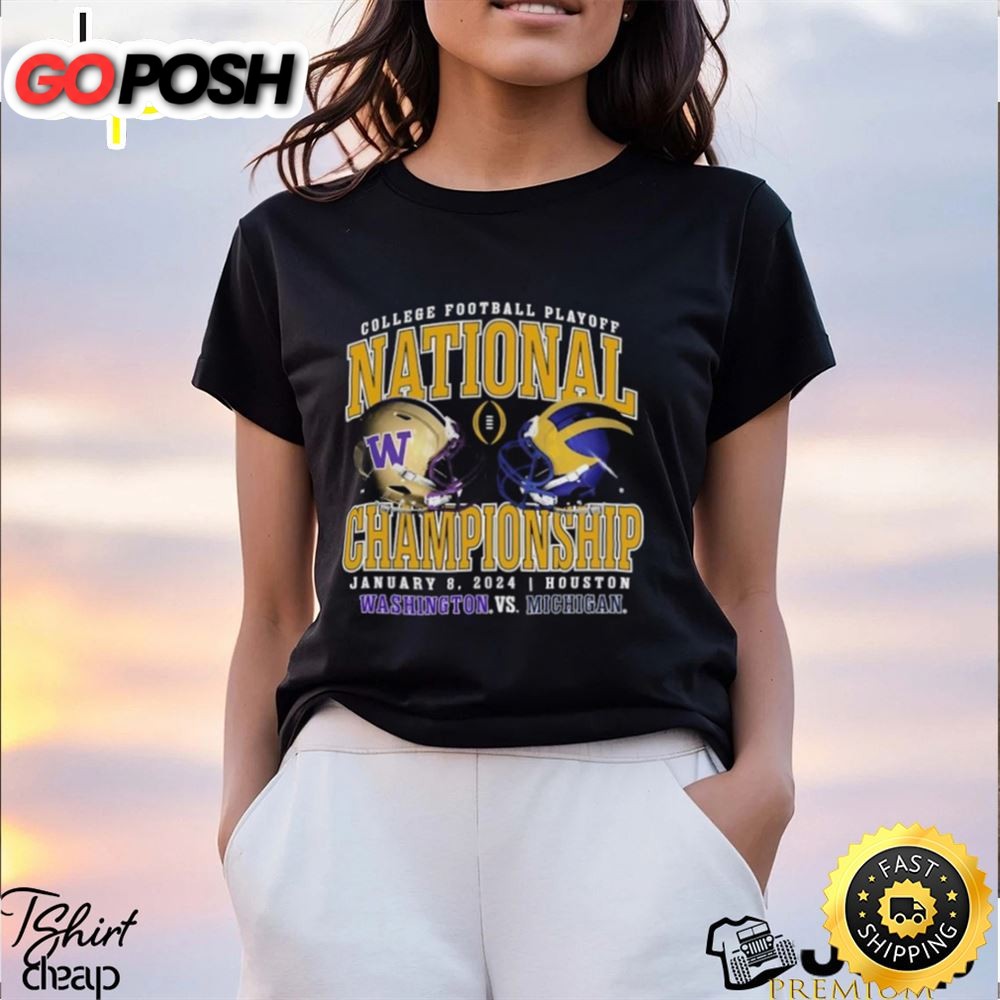 Michigan Wolverines Vs. Washington Huskies College Football Playoff 2025 National Championship Matchup Focus Execute Win Shirt