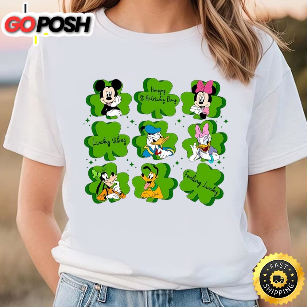 Mickey And Friends Happy St. Patricks Day Disney Shirt, Disney…