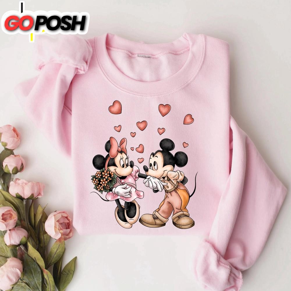 Mickey and Minnie Valentine Sweatshirt
