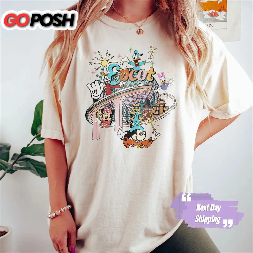 Mickey Disney Epcot Shirt, Vintage Epcot 1982 Shirt