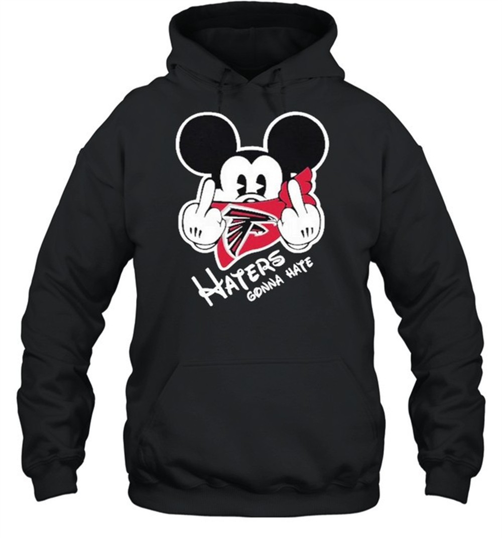Mickey haters gonna atlanta american football team shirt