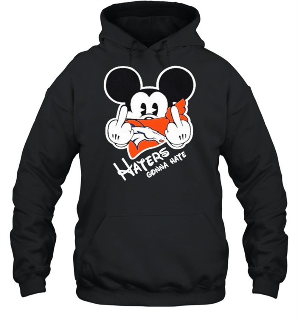 Mickey haters gonna denver american football team shirt