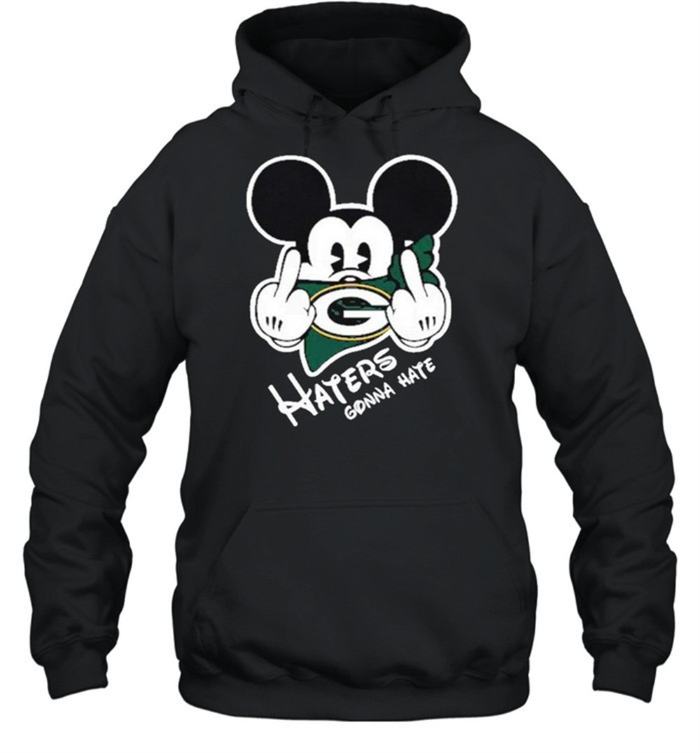 Mickey haters gonna green bay american football team shirt