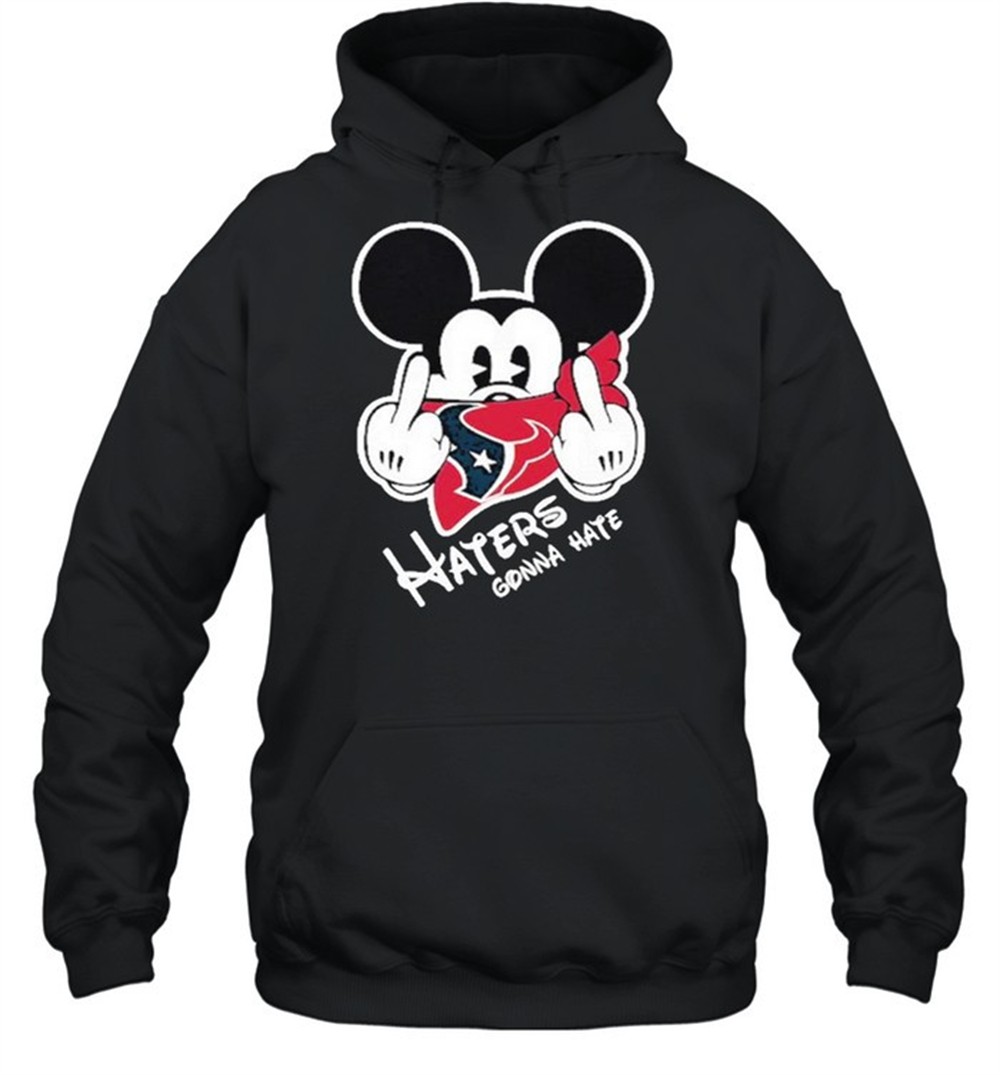 Mickey haters gonna houston american football team shirt