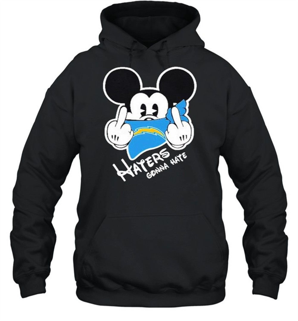 Mickey haters gonna los angeles american football team shirt