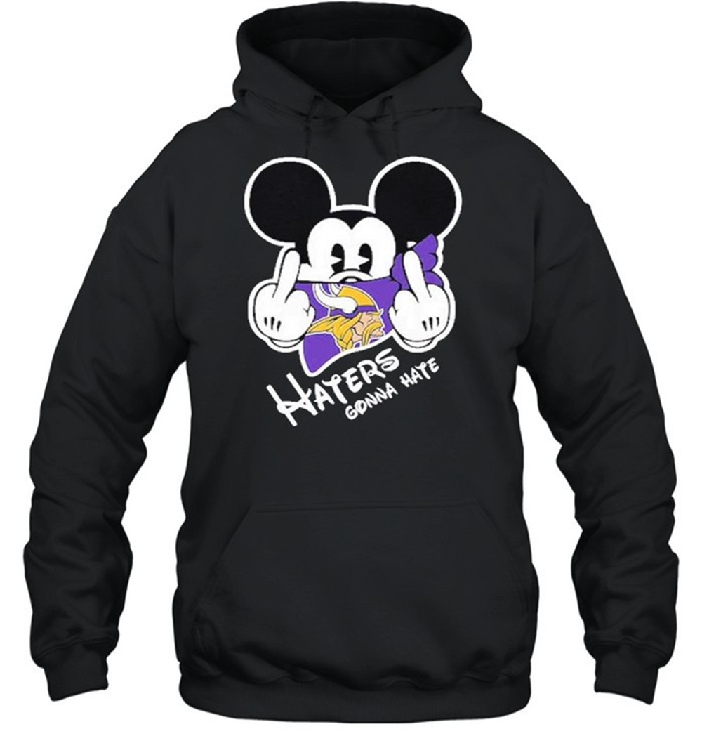 Mickey haters gonna minnesota american football team shirt