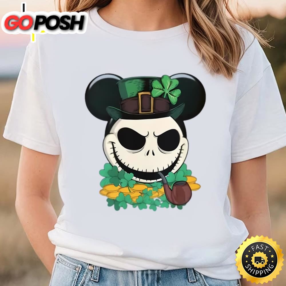 Mickey Jack Skellington St Patricks Day Shirt