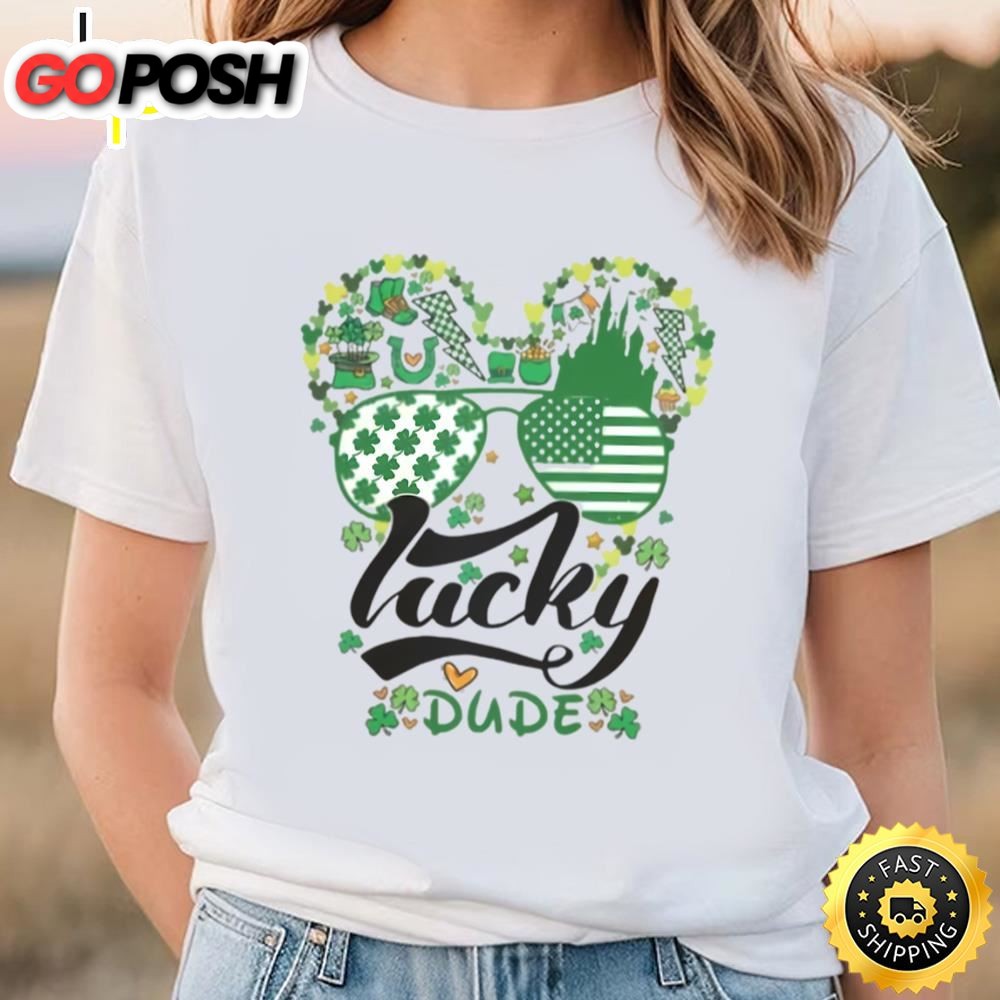 Mickey Lucky Dude Shirt, Disney Saint Patricks Day Shirt