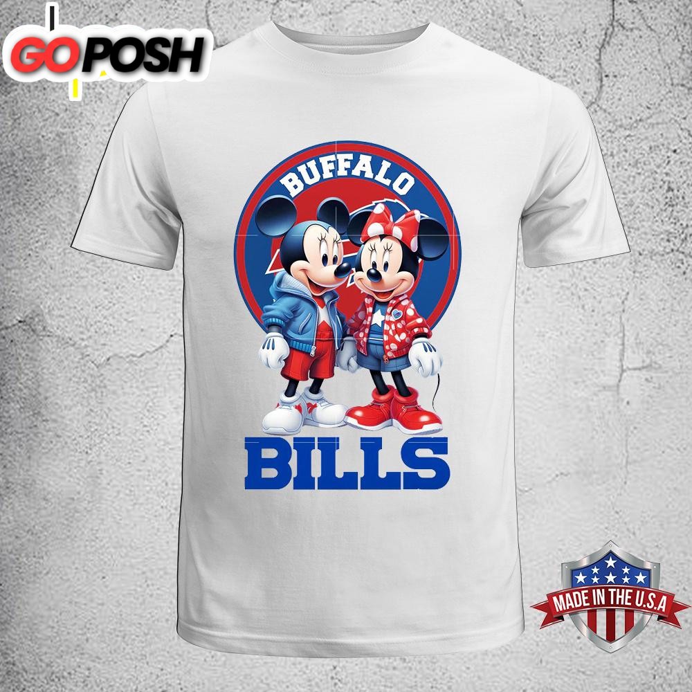 Mickey Minnie Buffalo Bills Unisex T-Shirt