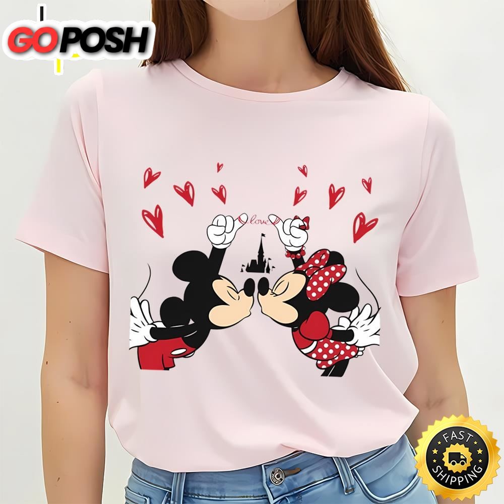 Mickey Minnie Happy Valentines Day Shirt