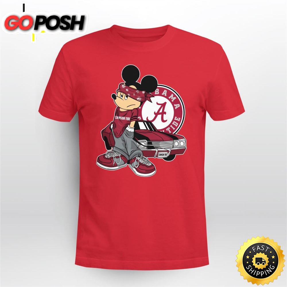 Mickey Mouse Alabama Crimson Tide Super Cool Mickey Mouse 100 Year Anniversary Shirt