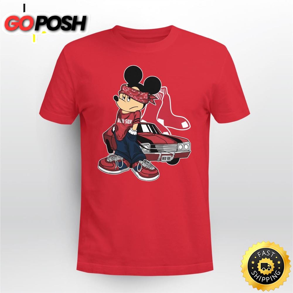 Mickey Mouse Boston Red Sox Super Cool Mickey Mouse 100 Year Anniversary Shirt