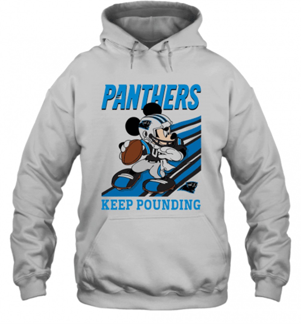 Mickey Mouse Carolina Panthers Keep Pounding T-Shirt