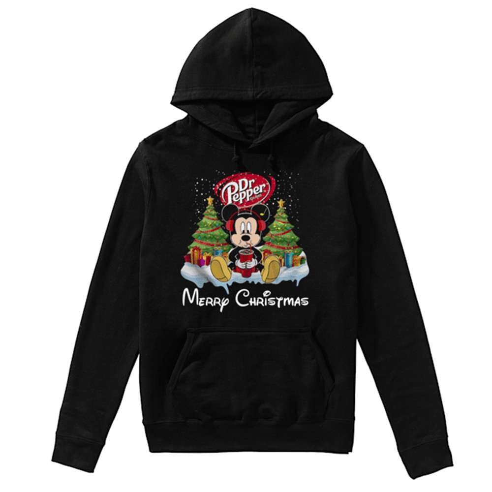 Mickey Mouse drink Dr Pepper Merry Christmas shirt