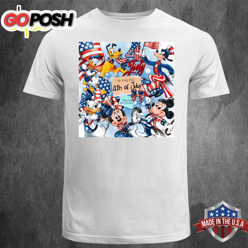 Mickey Mouse July 4th, American Independence Day T-shirt Unisex