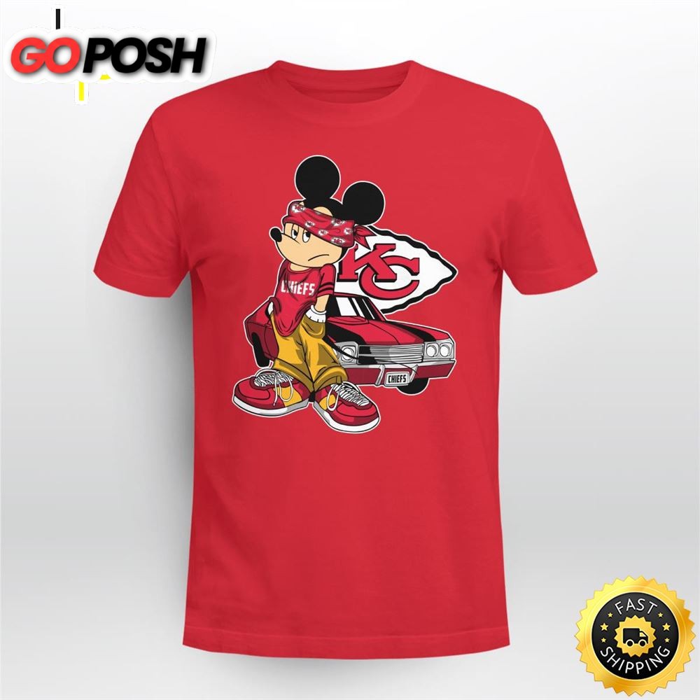 Mickey Mouse Kansas City Chiefs Super Cool Mickey Mouse 100 Year Anniversary Shirt