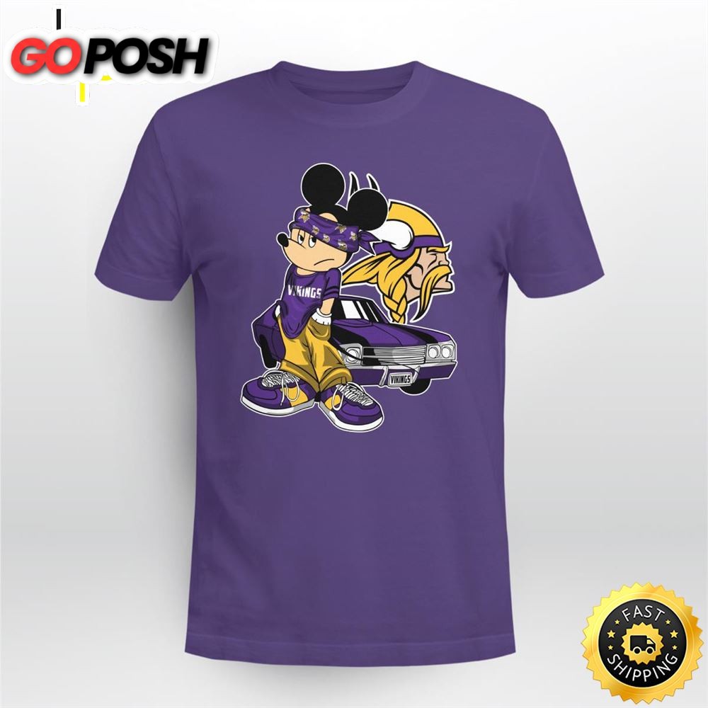 Mickey Mouse Minnesota Vikings Super Cool Mickey Mouse 100 Year Anniversary Shirt