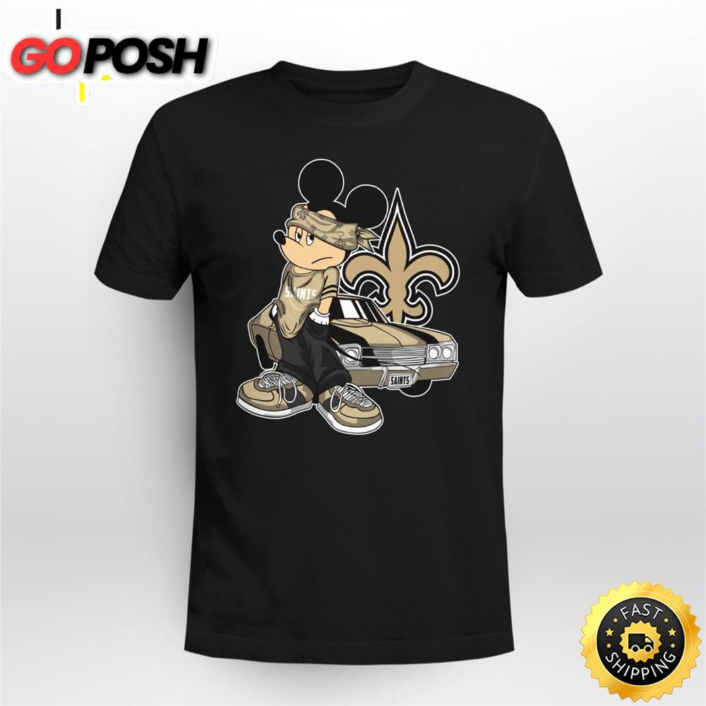 Mickey Mouse New Orleans Saints Super Cool Mickey Mouse 100 Year Anniversary Shirt