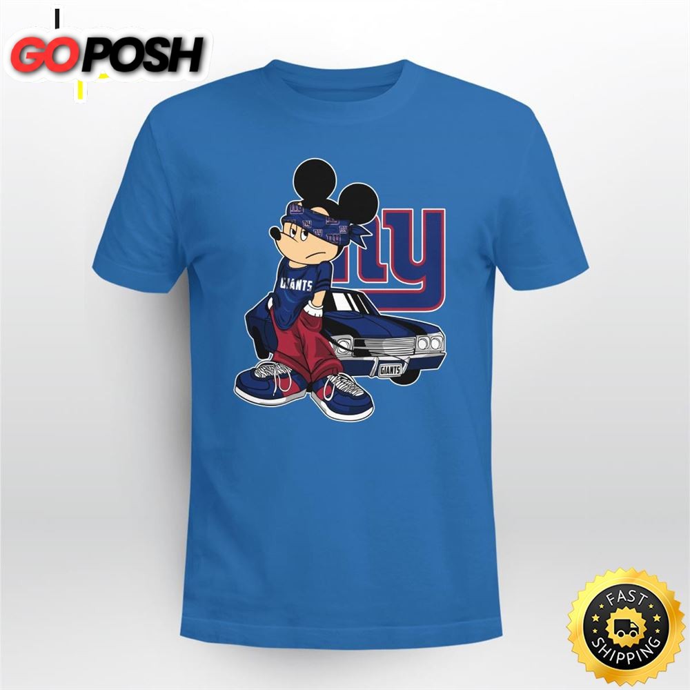 Mickey Mouse New York Giants Super Cool Mickey Mouse 100 Year Anniversary Shirt