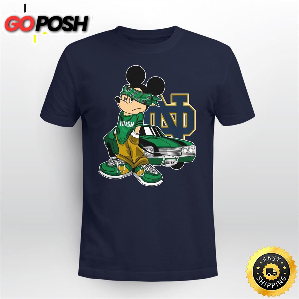 Mickey Mouse Notre Dame Fighting Irish Super Cool Mickey Mouse 100 Year Anniversary Shirt