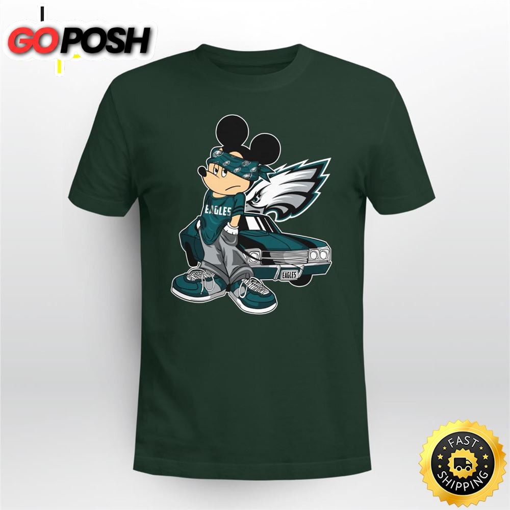Mickey Mouse Philadelphia Eagles Super Cool Mickey Mouse 100 Year Anniversary Shirt